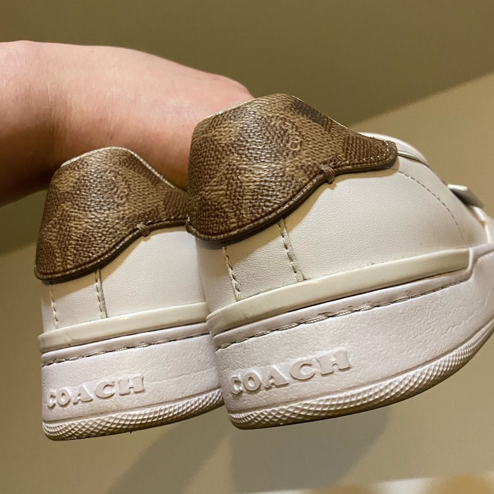 COACH Walker Leather Slip-On Shoes sneakers white size 8.5 - Picture 16 of 16